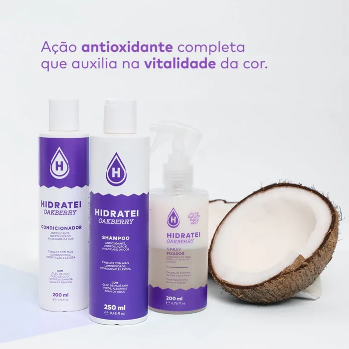 Kit Finalizador + Shampoo + Condicionador Hidratei OAKBERRY - Image 3